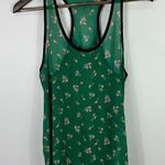 Audrey 3+1 Tank Top M Green Sheer Bird Print Indie Sleaze Y2K Whimsical Boho Size M Photo 0