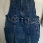Vanilla Star Jeans Vanilla Star Blue Denim Overalls Classic Straight Leg Photo 2
