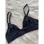 SKIMS Fits Everybody Triangle Bralette Onyx Size Medium Photo 5