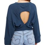 Free People  FP Beach Women’s Size XS Tan Nude Tie Front Open Back Shirt Top Photo 4