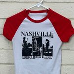 Nashville Raglan Tee size XS White Photo 4
