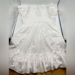 Anthropologie ruffle mini dress with lace Photo 5