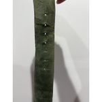 Vintage Dame Belt and Bag Green Suede Leather Belt Size L Womens Genuine 36.5" Blue Photo 10