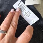 NWT Denim Forum 90s boyfriend black eyeliner raw hem mini shorts high waisted 29 Photo 5