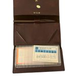 Vintage Star Brand Dark Brown Leather? Trifold Wallet Made in Hong Kong Classic Photo 5