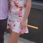 ZARA Floral Tie Shoulder Slip Dress Photo 2