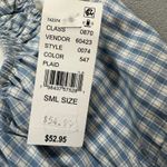 Your Favorite by Pacsun Mini Dress Womens S Blue Gingham Lace Trim Bodice NWT Photo 4