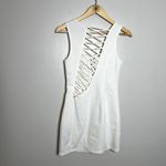 Ark & Co. White Caged Open Back Strappy Mini Dress Photo 4