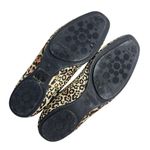 Jimmy Choo  Witty Leopard Print Shimmer Square Toe Ballet Flats Photo 4