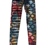 Onzie  Rainbow Geometric Abstract Low Rise Leggings Hot Yoga Pants Size S/M Photo 1
