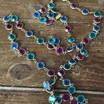 Swavorski Vintage Swarovski Bezel Set Crystal Necklace Photo 5