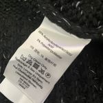 DKNY Chunky Knit Cowl Neck Sweater Womens S Black Long Sleeve Cozy Split Sides Photo 11