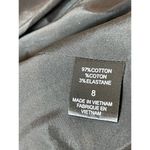 Tahari Size 8 Black Velvet Fitted Long Sleeve One Button Blazer Photo 7