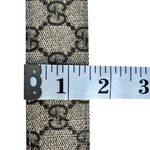 Gucci Marmont Belt Beige GG Supreme Canvas Black Leather Waist 35 - 39 Size 37 Photo 7