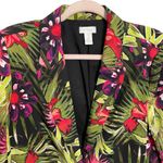 Chico's  tropical floral print comfort blazer jacket Photo 1