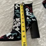Rebecca Minkoff Size 8 Bojana Black Unique Floral Ankle Boots Embroidered Heels Photo 11