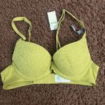 Aerie  Women's Lace‎ Padded Everyday Comfort  Green Bra US Size 32A NWT Photo 0