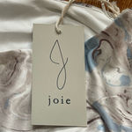 Joie  Paisley Silky Satin Sleeveless Slip Midi Dress Size XL Silver Blue Photo 11