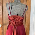 NWT DaVinci #9145 Satin Burgundy Gown ~ Bridesmaid / Black Tie / Evening Sz 10 Red Photo 8