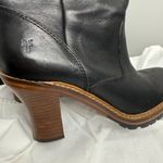 Frye  Black Leather Heeled Boots Photo 8