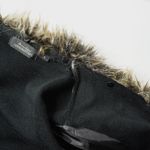 Donna Salyers‎ Fabulous Furs Long Cardigan Removable Collar Mob Wife Black Y2K S Photo 2