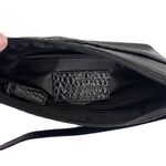 Etienne Aigner Vintage Black Shiny Croc Embossed Leather Shoulder Bag Photo 9