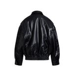LIONESS Kenny Bomber In Jet Black Photo 4