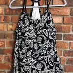 Jantzen  womens floral padded swim tankini top black/white 8 Photo 0