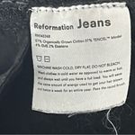 Reformation  Organic Cotton Blend Black Wash High Rise Skinny Jeans, Size 28 Photo 4