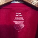 Ugly Christmas Sweater Red Waffle Knit Casual Santa Ho Ho Ho Festive Holiday Top Photo 3