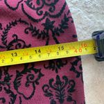 Flash Maroon black velvet pencil skirt Size XS Photo 5