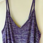 Athleta  Size XS  S Heathered Purple Athletic Tank Midi Dress Elastic‎ Waist Photo 3