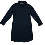 NWOT American Giant Women's Black Popover Dress Size M Knee Length Casual Size M Photo 2