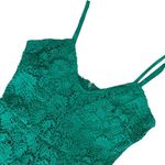 Jack by BB Dakota  Anthropologie Lace Romper Sleeveless Green‎ V-Neck Size 4 Photo 6