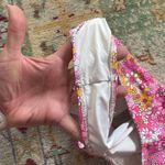 frankie's bikinis  Seraphina One Piece Size XL Pink Yellow Daisy Floral Cut Out Photo 9