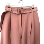 FRANKIE‎ SHOP Elvira Belted Suit Pants Dusty Pink Sz Medium Photo 4