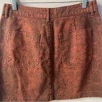 BDG Rust Snake Print Denim Mini Skirt Photo 8
