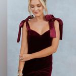 VICI  x Emily Travis Logan Velvet Shoulder Tie Jumpsuit Photo 2