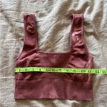 Free People Movement Square Neck Good Karma Pink Bra Photo 5