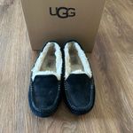 UGG  Ansley black suede fur slippers slides slip on shoes sneakers women's 7 Photo 6