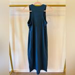 Magnolia boutique Women’s dark teal green blue tank top midi dress large Photo 3