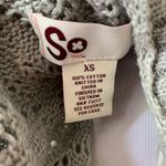 SO  Gray Knit Cocoon Sweater Vest XS Photo 5