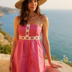 Lilly Pulitzer Pink & White Strapless Dress (2) Photo 0