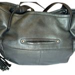 B Makowsky B. Makowsky Abby Black Leather Tote EUC Photo 3