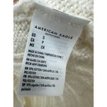 American Eagle Sweater Women Small Cream Fisherman Off Shoulder Knit Boxy Crop Photo 6