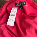 J.Crew Ruched long-sleeve matte jersey top Dragon Fruit NWT L Photo 3