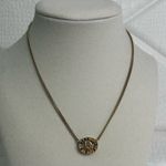 Christian Dior Gold Finish Necklace with White Stones Photo 1