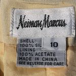 Neiman Marcus  Vintage 80s Silk Cream Lined‎ Preppy Vest Photo 5