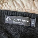 Elegant Italian black knit midi dress. Photo 3