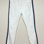 Anthropologie Anthro Pilcro and The Letterpress White High Rise SKinny Jeans 28 Crochet Detail Photo 0